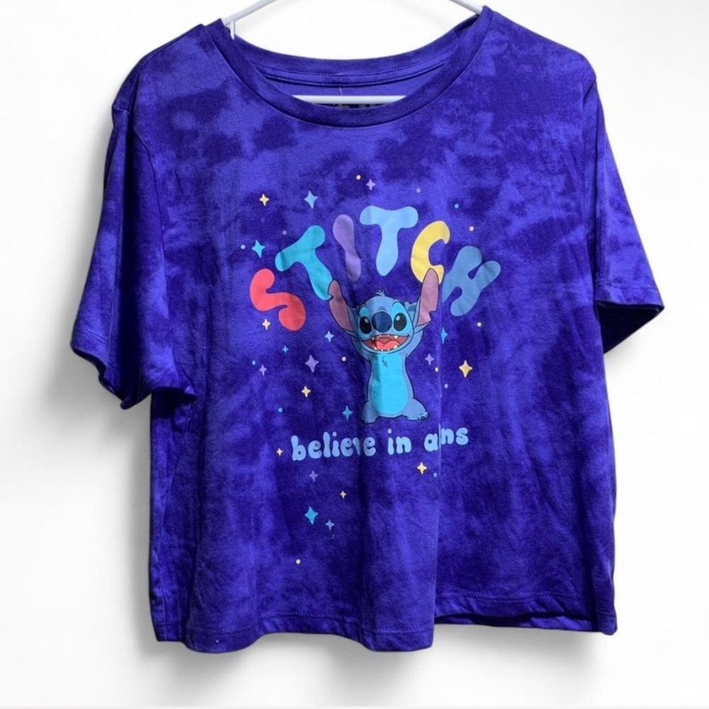Disney Stitch Tie-Dye Crop Top